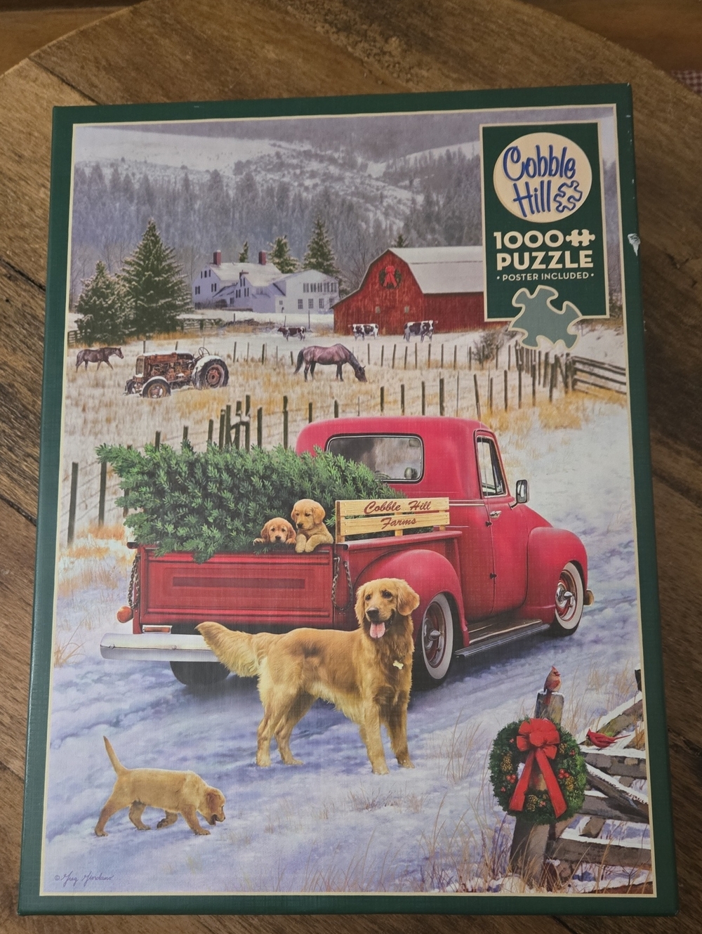 Cobble Hill 1000+ Piece Jigsaw Puzzle - CHRISTMAS ON THE FARM